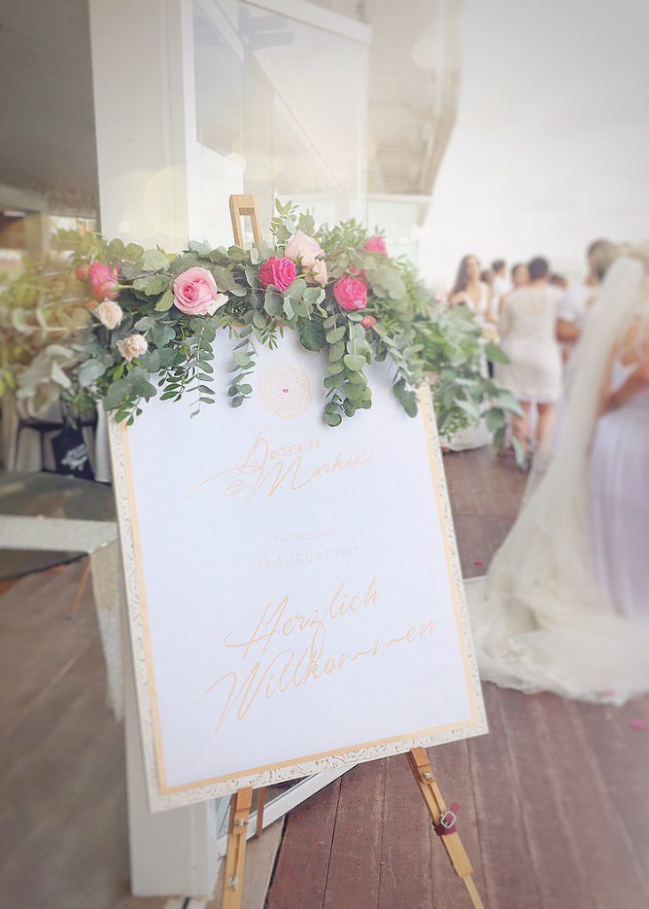 kola weddingz | Ibiza | welcome sign | Willkommensschild