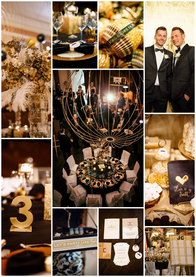Moodboard für eine Gatsby Hochzeit