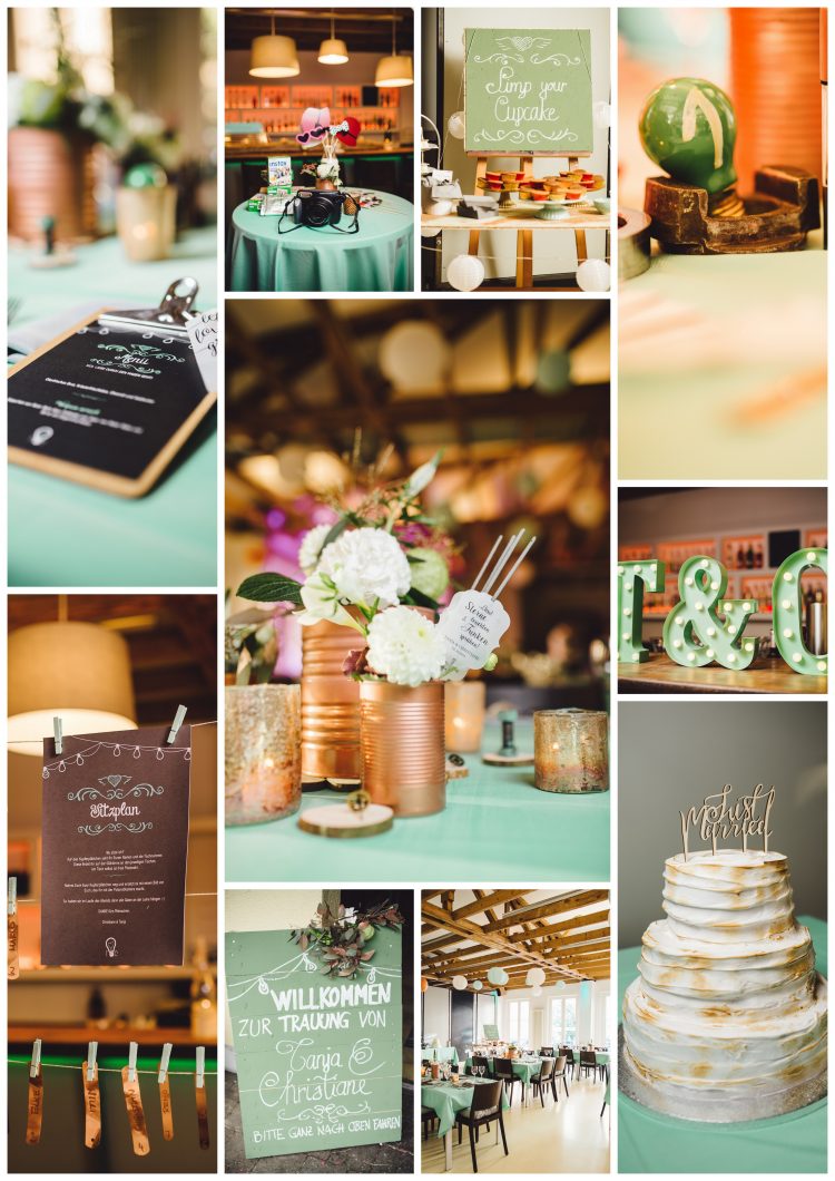 Moodboard für eine Industrial Wedding