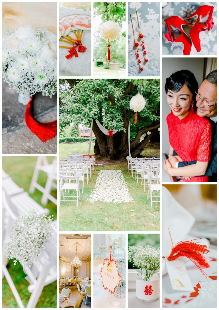 Moodboard für eine chinesische Hochzeit