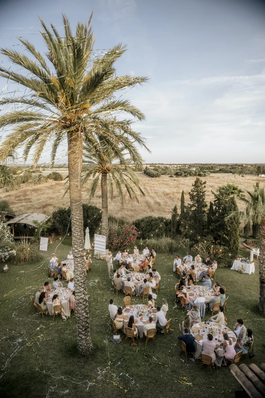 Hochzeitslocation auf Mallorca - Dinner unter Palmen